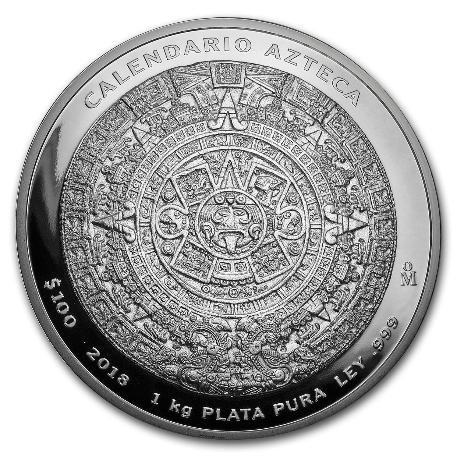 Buy 2018 Mexico 1 kilo Silver Aztec Calendar (w/Box & COA) | APMEX