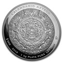 2018 Mexico 1 kilo Silver Aztec Calendar (w/Box & COA)