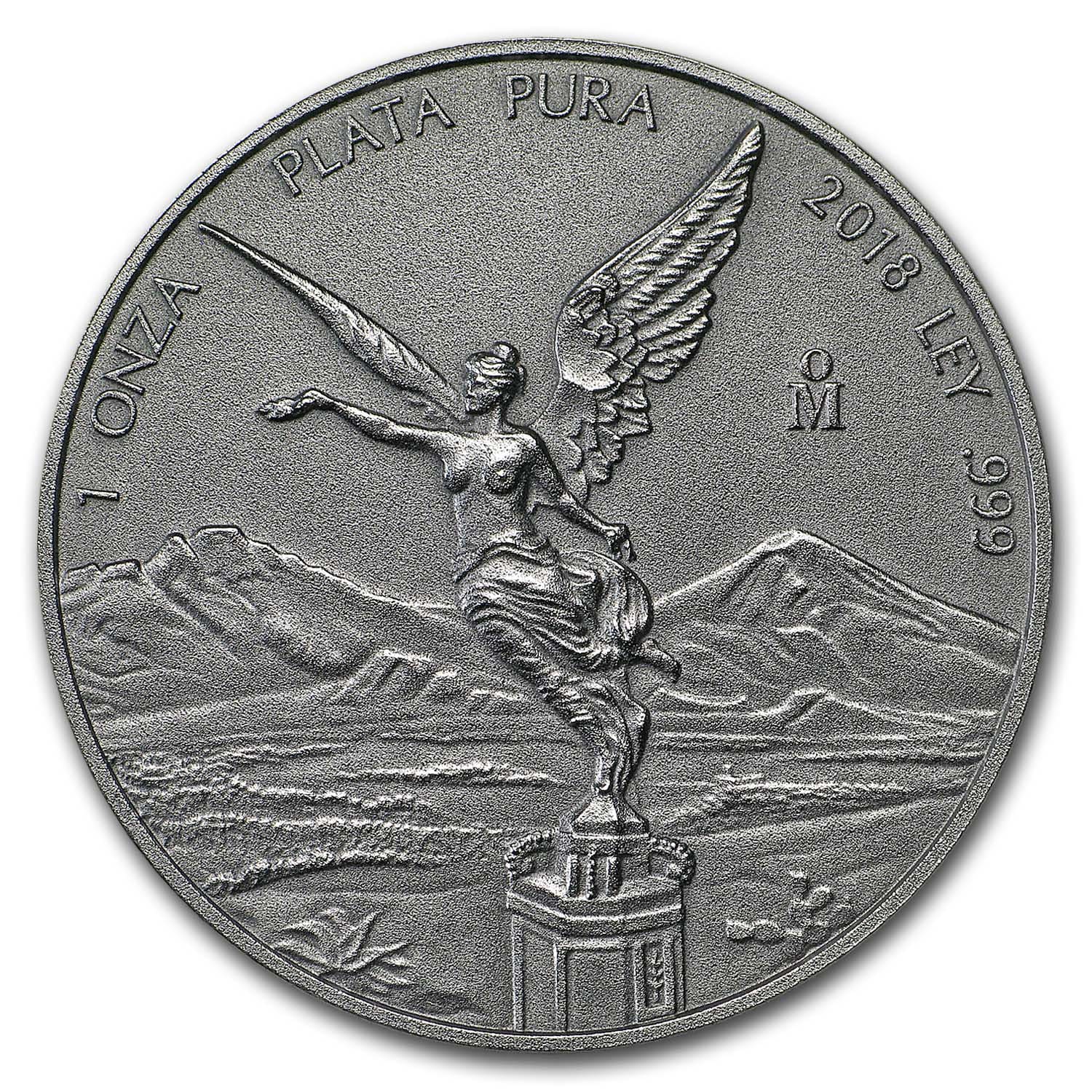 Buy 2018 Mexico 1 oz Silver Libertad Antiqued Finish | APMEX