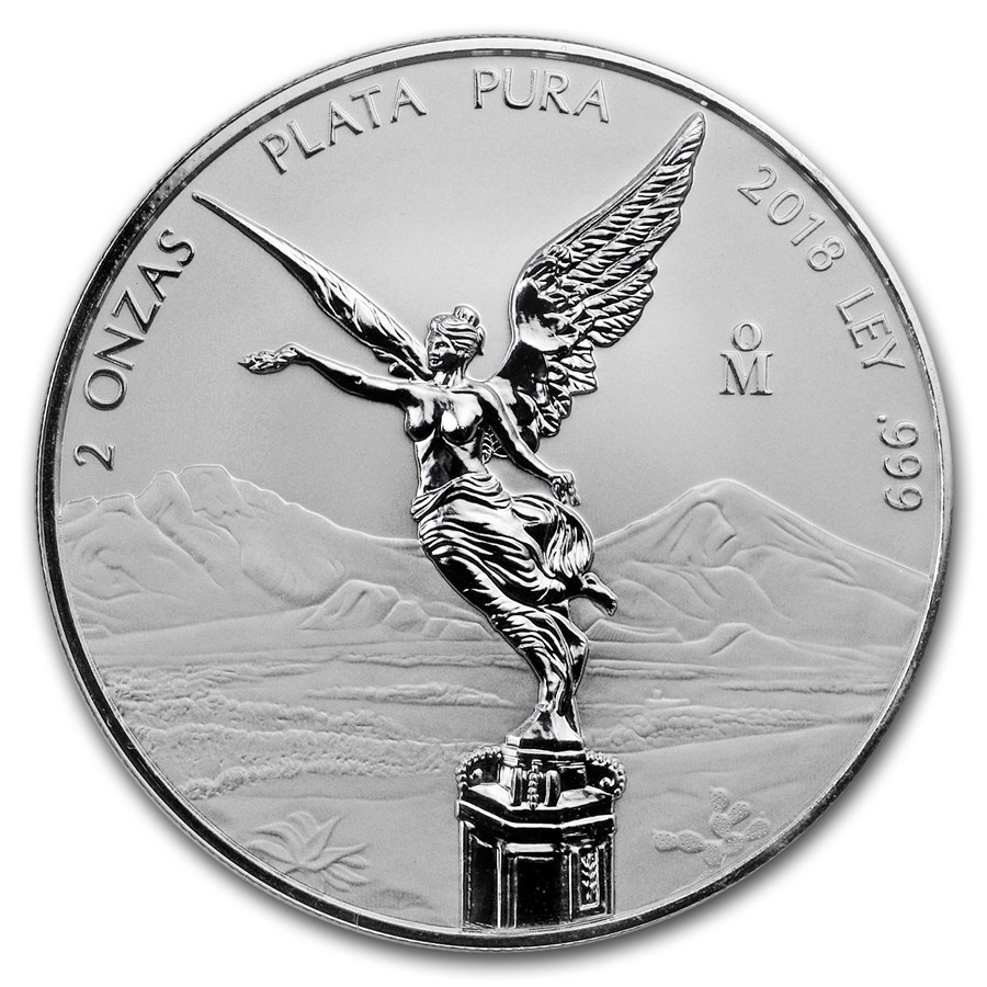 2018 Mexico 2 oz Silver Reverse Proof Libertad