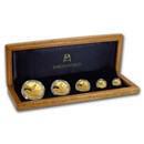 2018 Mexico 5-Coin Gold Libertad Proof Set (1.9 oz, w/Box & COA)