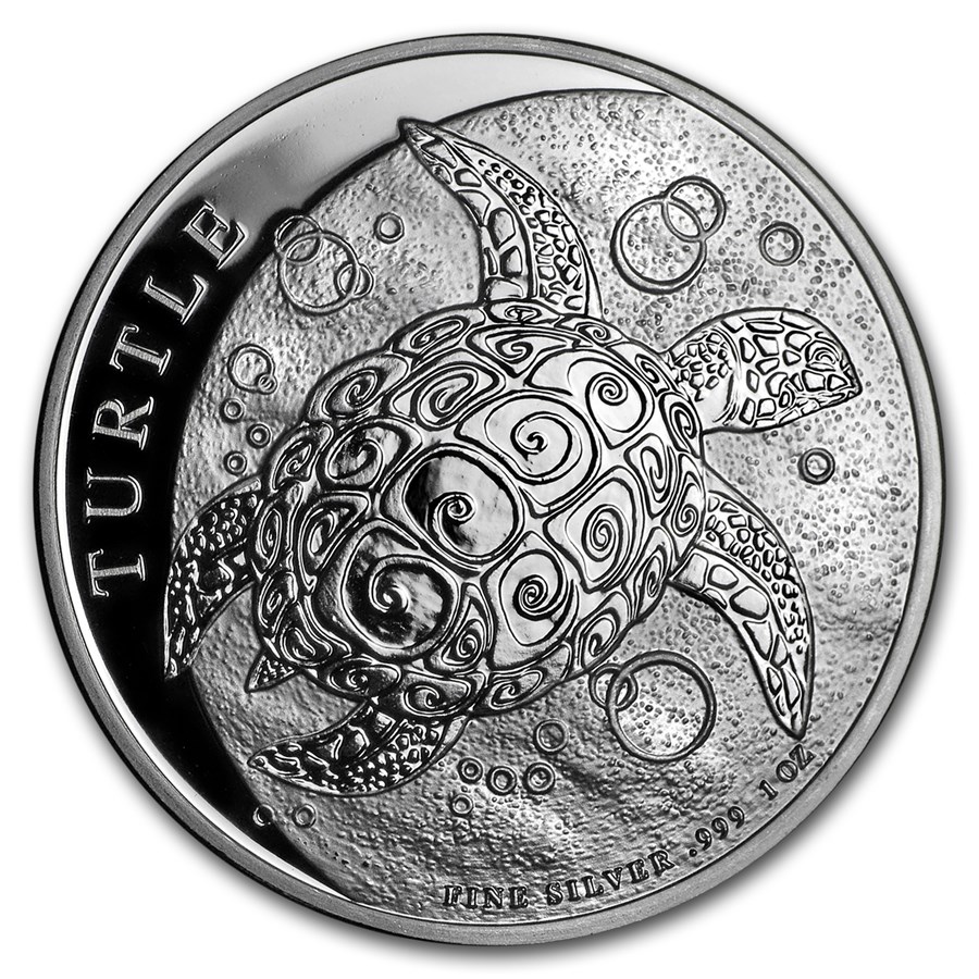 2018 Niue 1 oz Silver $2 Hawksbill Turtle