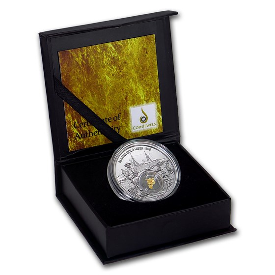 Buy 2018 Niue 1 oz Silver Alaska Gold Rush Proof | APMEX