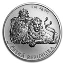 2018 Niue 1 oz Silver Czech Lion BU