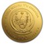 2018 Rwanda 1 oz Gold Lunar Year of the Dog BU