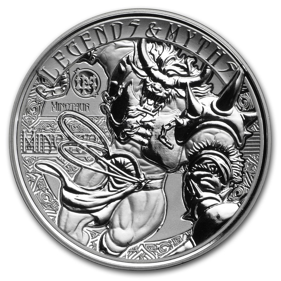 Buy 2018 Solomon Islands 2 oz Silver Rev Pf Legends & Myths: Minotaur ...