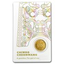 2018 South Korea 1/10 oz Gold 1 Clay Chiwoo Cheonwang BU (White)