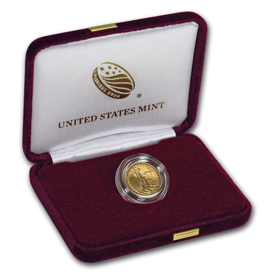 2018-W 1/10 oz Proof American Gold Eagle (w/Box & COA)