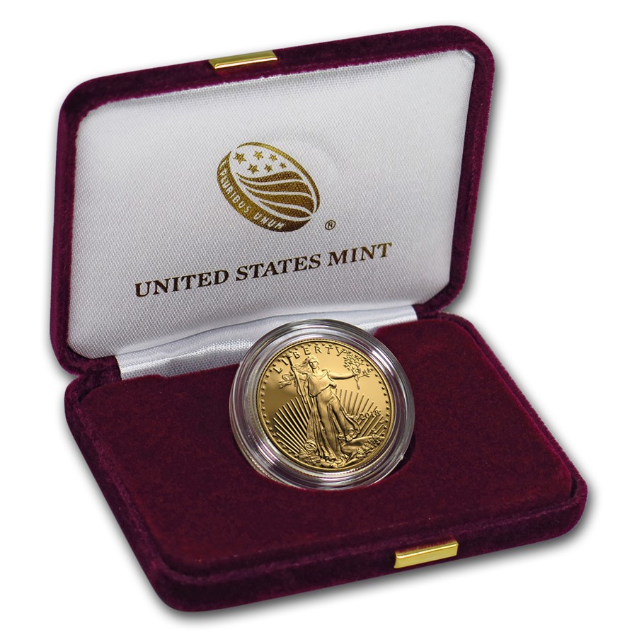 2018-W 1/2 oz Proof American Gold Eagle (w/Box & COA)