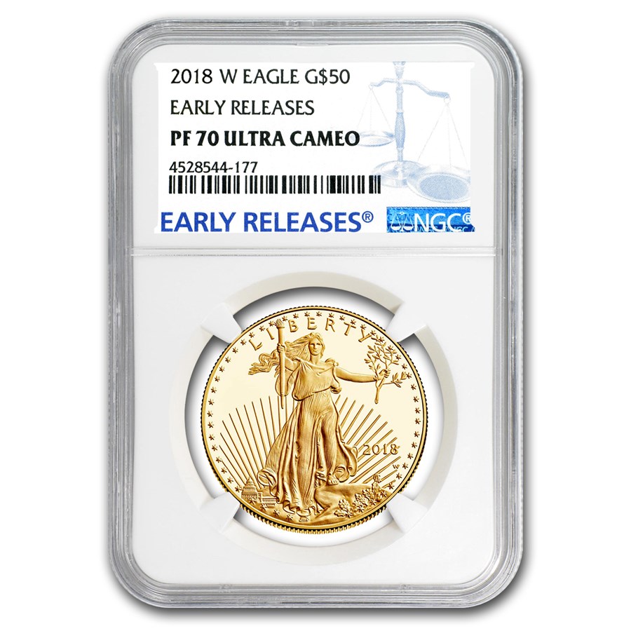 2018-W 1 oz Proof American Gold Eagle PF-70 NGC (ER)