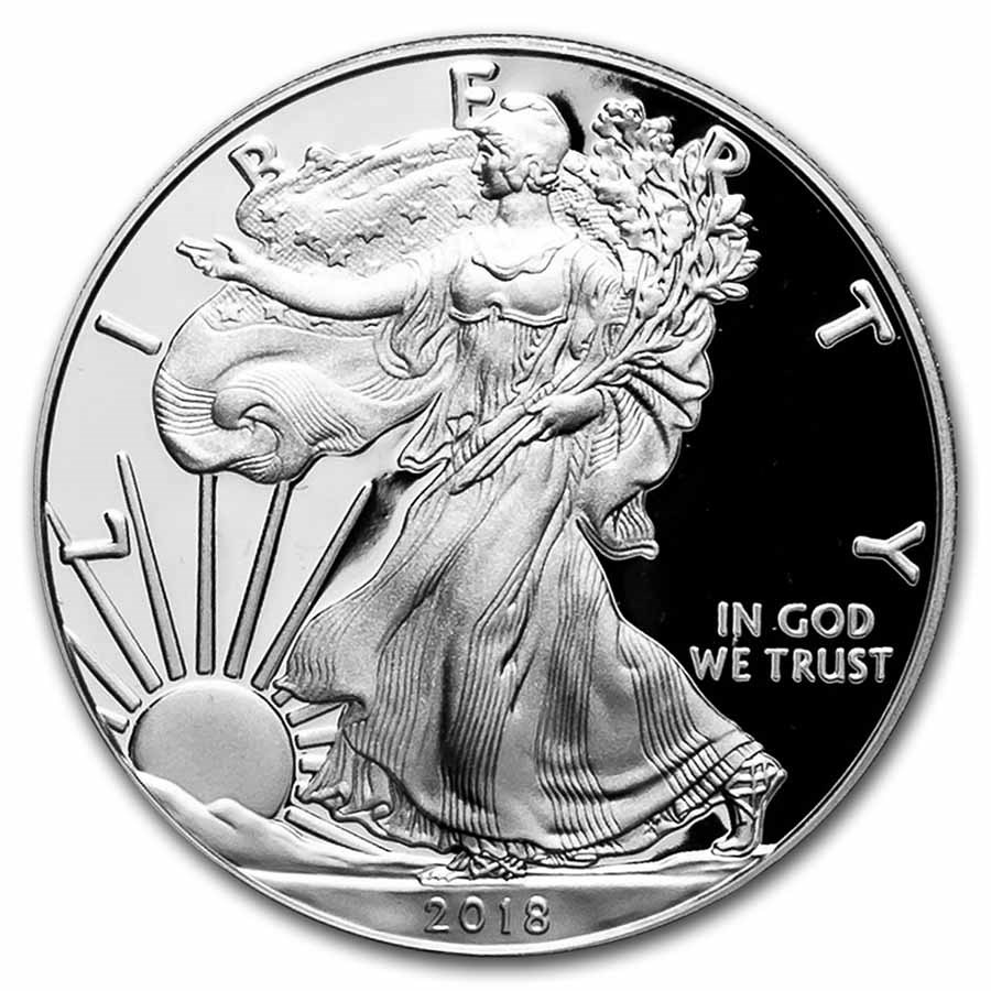 2018-W 1 oz Proof American Silver Eagle (Congratulations Set)