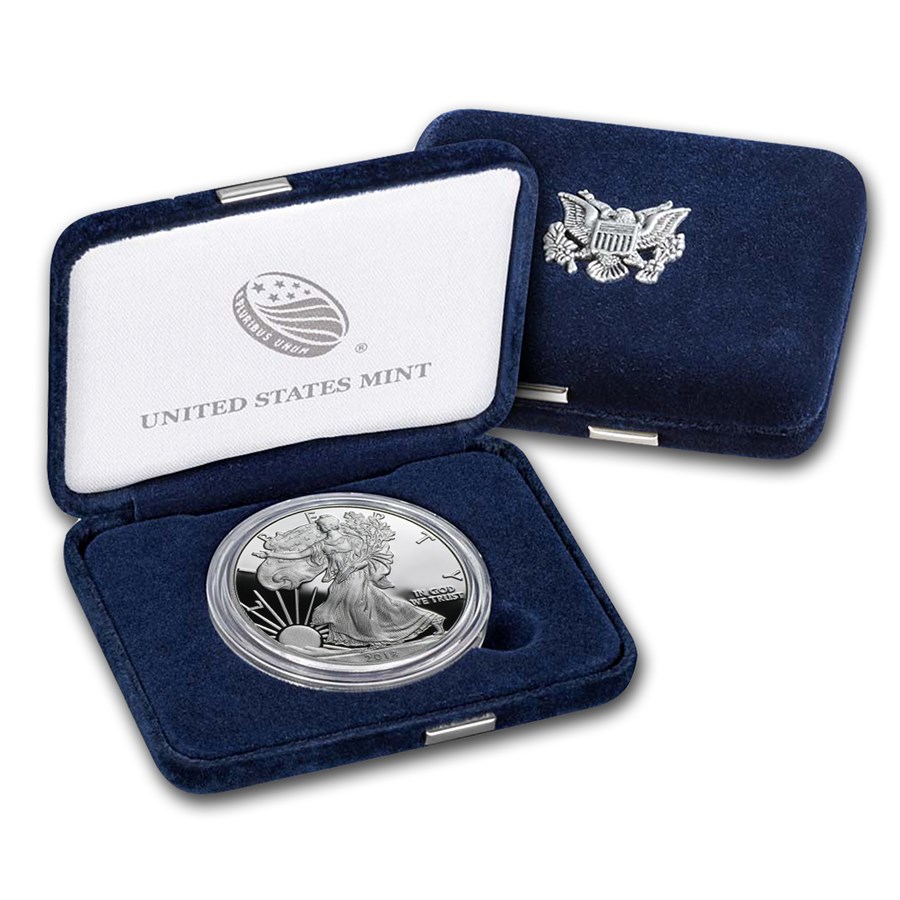 2018-W 1 oz Proof American Silver Eagle (w/Box & COA)