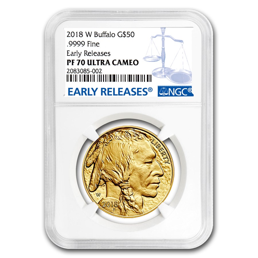 2018-W 1 oz Proof Gold Buffalo PF-70 NGC (Early Releases)