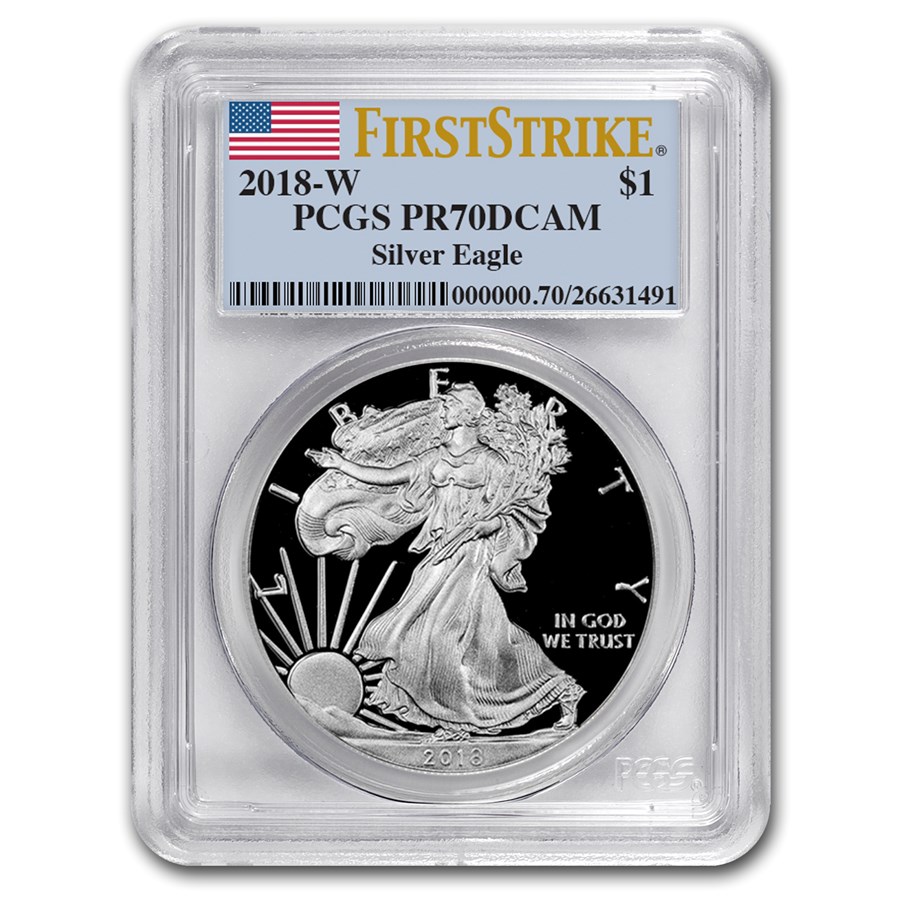 2018-W Proof American Silver Eagle PR-70 PCGS (FirstStrike®)