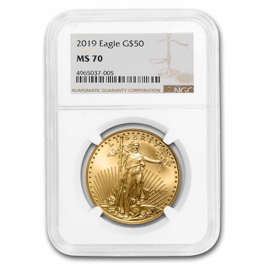 2019 1 oz American Gold Eagle MS-70 NGC