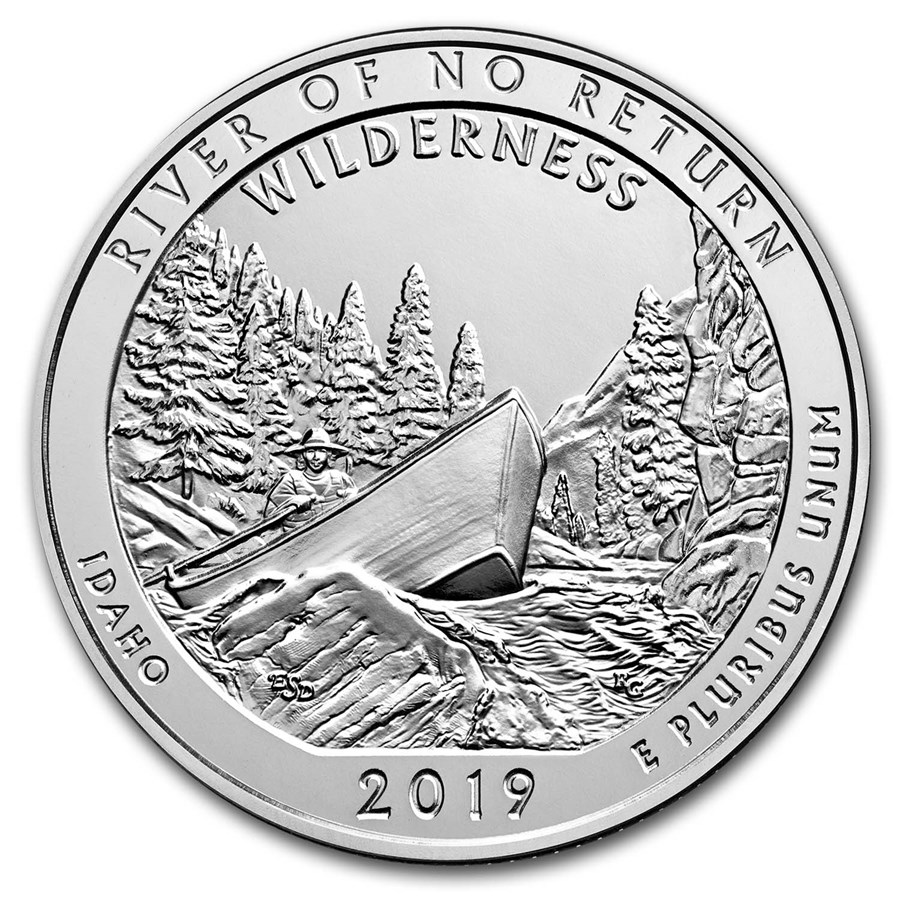 2019 5 oz Silver ATB Frank Church River of No Return Wild, ID