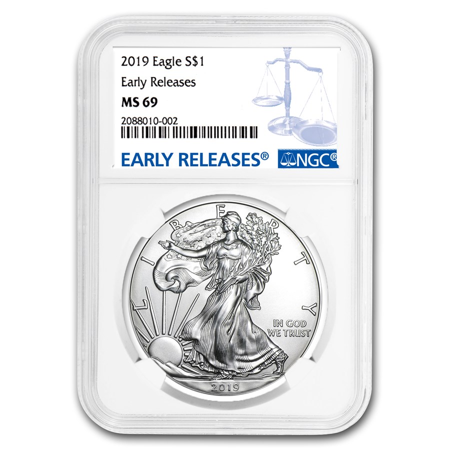 2019 American Silver Eagle MS-69 NGC (Early Releases)