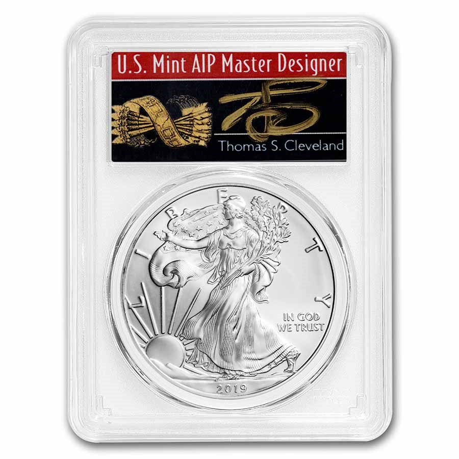 2019 American Silver Eagle MS-70 PCGS (FS, Cleveland Signed)