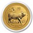 2019 Australia 1/2 oz Gold Lunar Pig BU