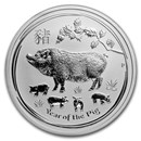 2019 Australia 1/2 oz Silver Year of the Pig BU (Series II)