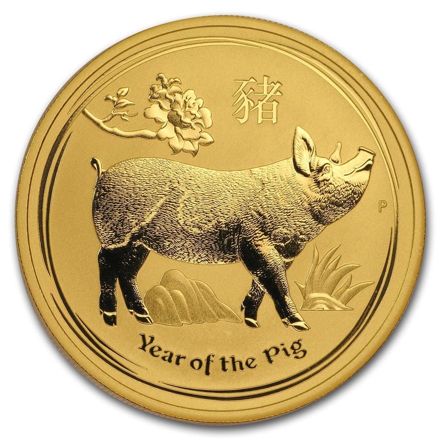 Buy 2019 Australia 1 oz Gold Lunar Pig BU (Series 2) | APMEX