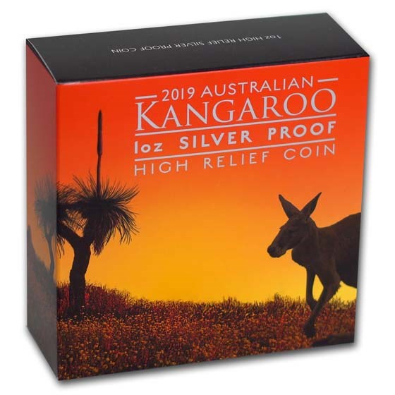 Buy 2019 Australia 1 oz Silver Kangaroo Proof (High Relief) | APMEX