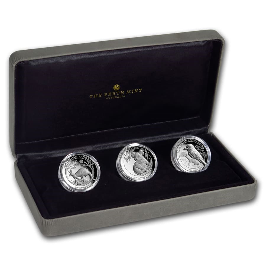 Buy 2019 Australia 3-Coin 1 oz Silver Proof High Relief Set | APMEX