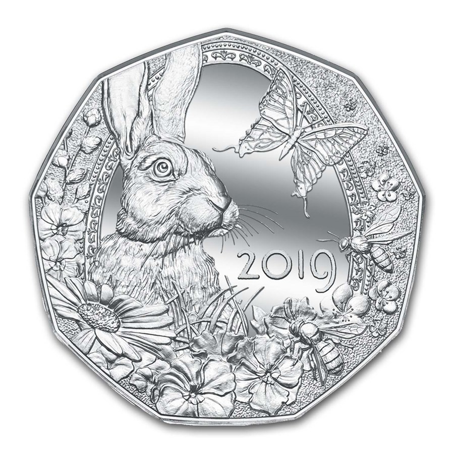 2019 Austria Silver €5 Easter: Spring Awakening