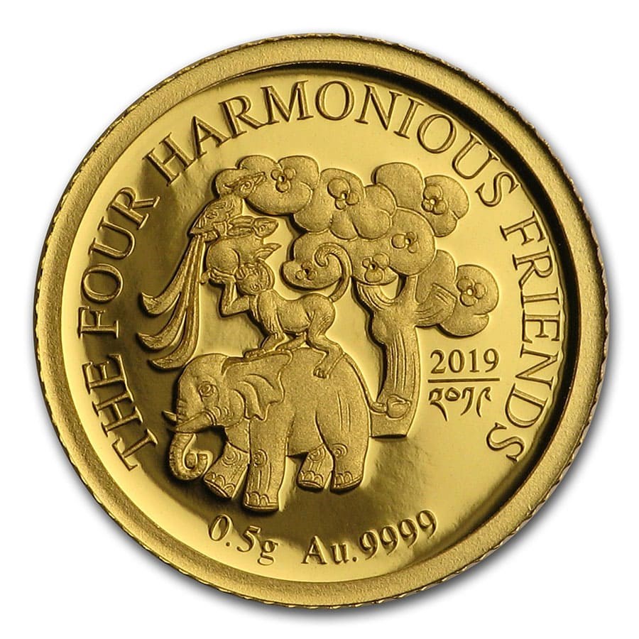 buy-2019-bhutan-1-2-gram-proof-gold-four-harmonious-friends-apmex