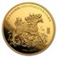 2019 China 1 oz Gold Unicorn 25th Anniversary Restrike (PU)