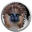 2019 Cook Islands 1 oz Silver Magnificent Life (Philippine Eagle)