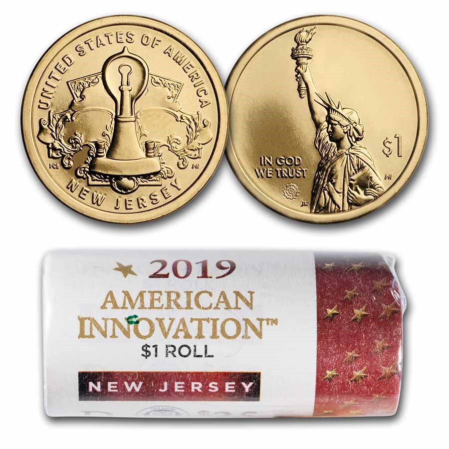 2019-D American Innovation $1 Edisons Light Bulb ($25 Roll) (NJ)