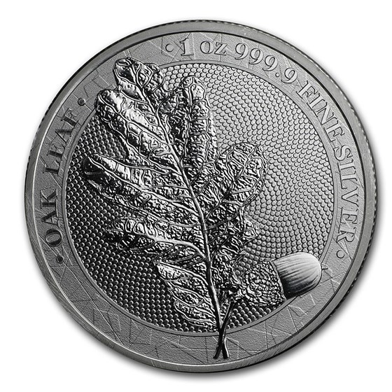 Buy 2019 Germania Oak Leaf 1 oz Silver Round BU (No COA) | APMEX