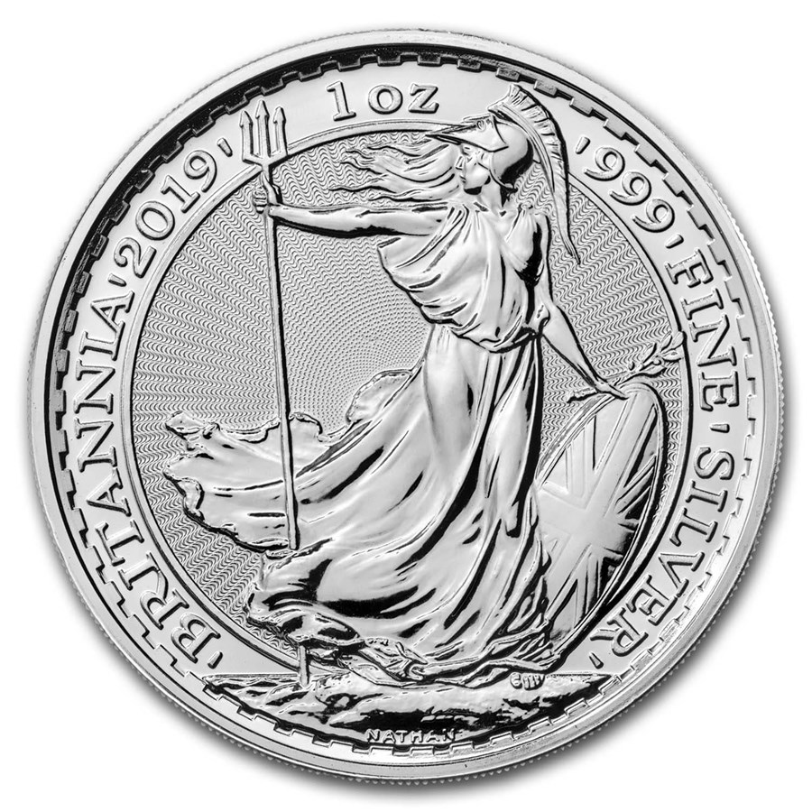 2019 Great Britain 1 oz Silver Britannia BU