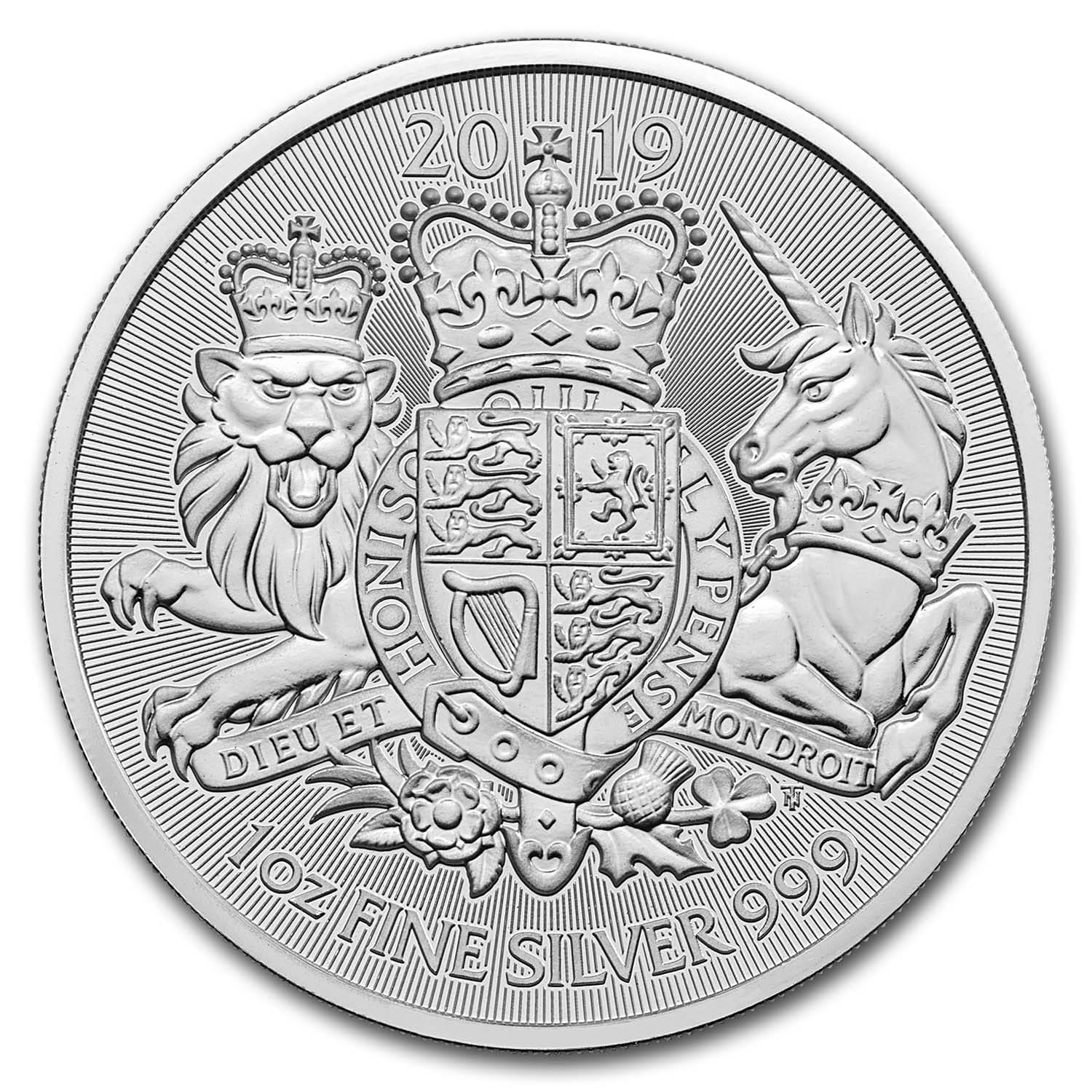 Buy 2019 Great Britain 1 oz Silver The Royal Arms BU | APMEX