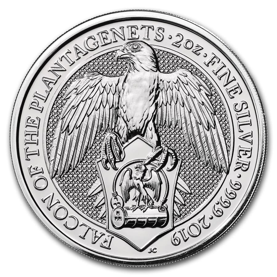 Buy 2019 Great Britain 2 oz Silver Queen's Beasts The Falcon | APMEX