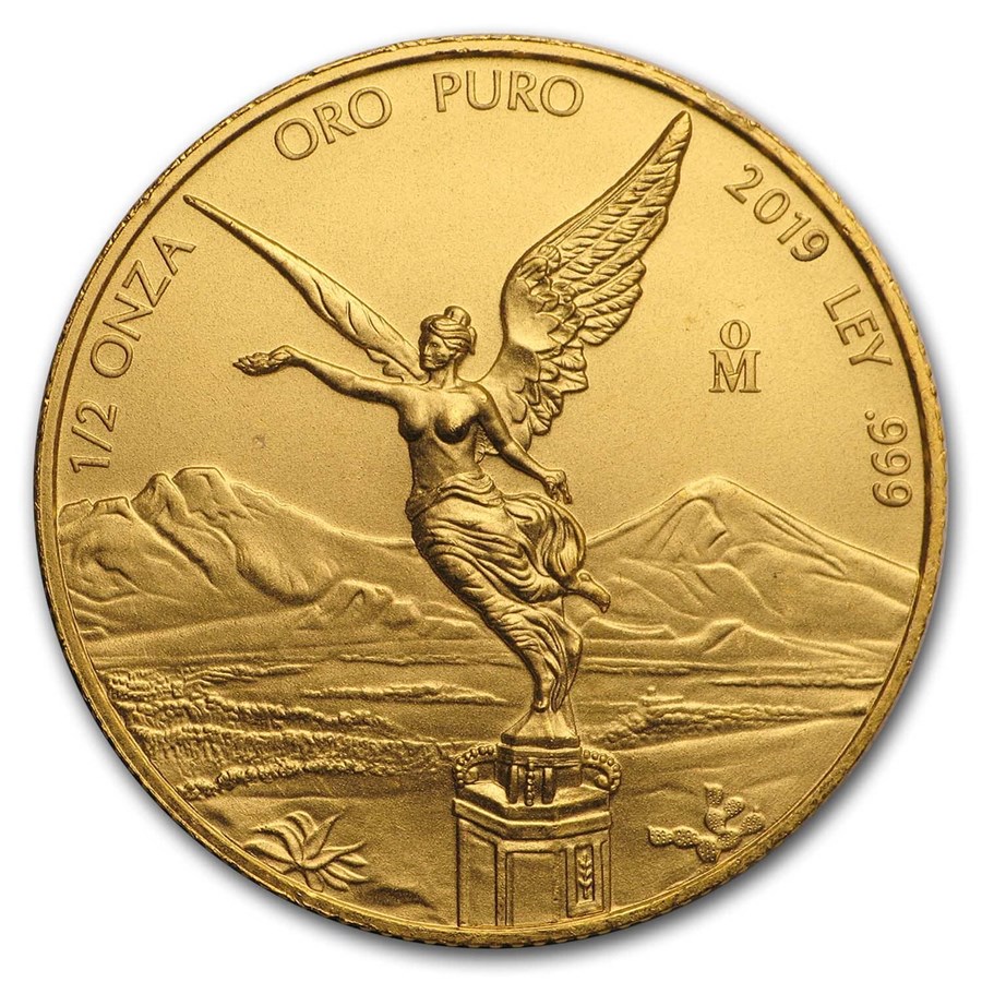 2019 Mexico 1/2 oz Gold Libertad BU