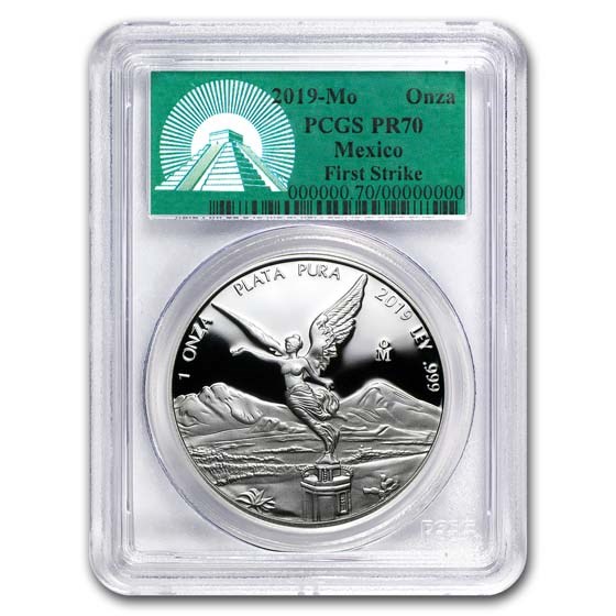 Buy 2019 Mexico 1 oz Silver Libertad Proof PR-70 PCGS (FS) | APMEX