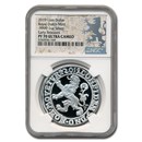 2019 Netherlands 1 oz Silver Lion Dollar Restrike PF-70 NGC (ER)