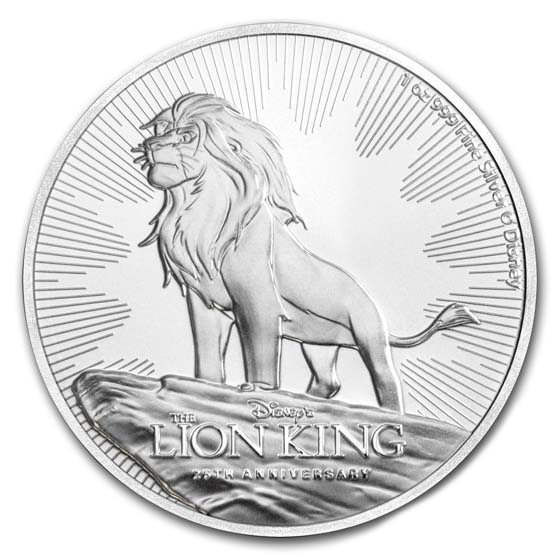 Buy 2019 1 oz Silver $2 Lion King 25th Anniversary | APMEX