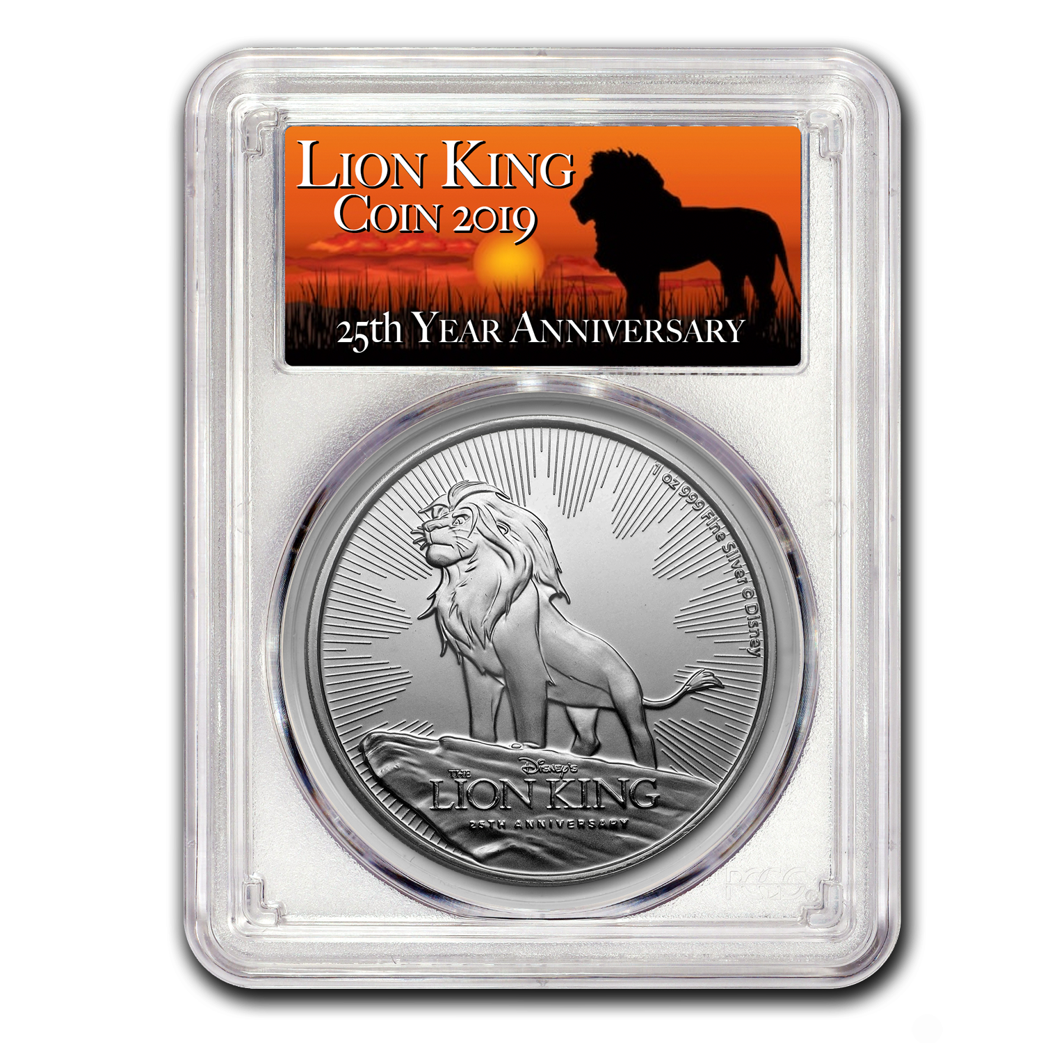 Buy 2019 Niue 1 Oz Silver $2 Disney Lion King 25th MS-70 PCGS (FS) | APMEX