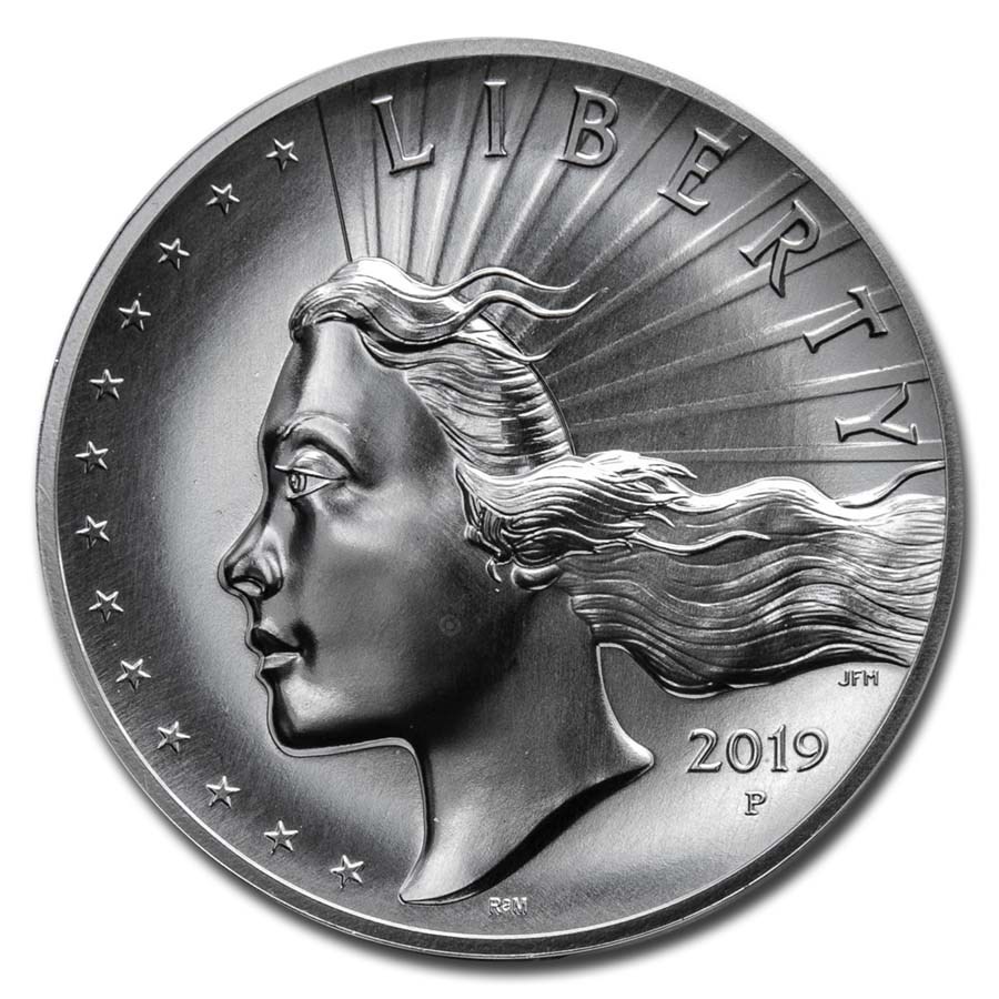 Buy 2019-P 2.5 oz Silver American Liberty High Relief (Spotted) | APMEX