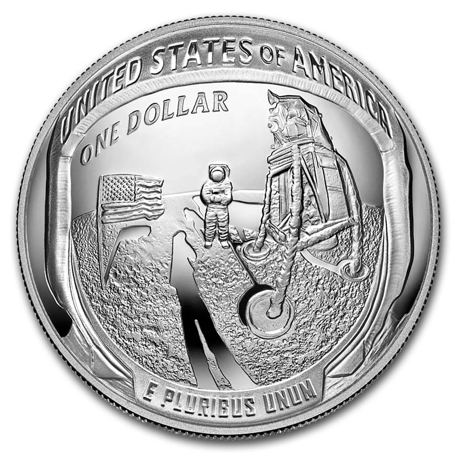 Buy 2019 P Apollo 11 50th Anniversary $1 Silver Coin | APMEX