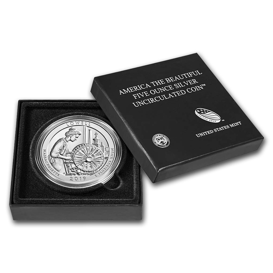 2019-P Silver ATB Lowell National Historic Park (w/Box & COA)