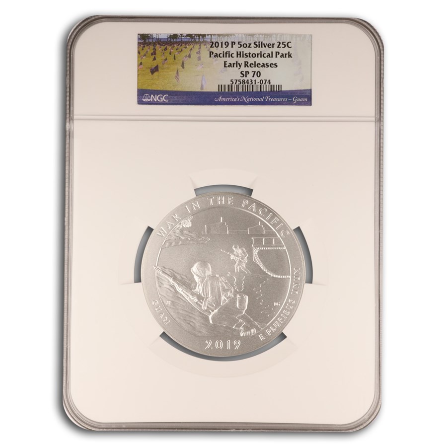 2019-P Silver ATB War in the Pacific SP-70 NGC (ER)