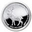 2019 Republic of Chad 1 oz Silver Celtic Animals: Irish Red Deer