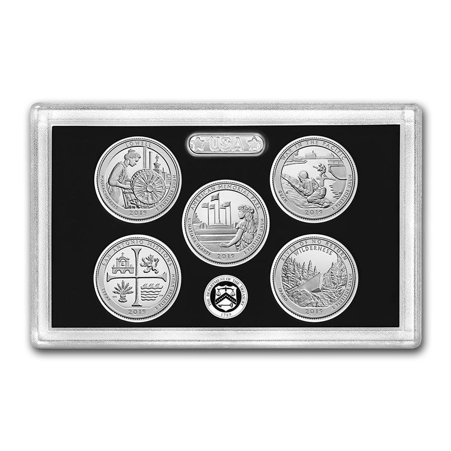 2019-S America the Beautiful Quarters Silver Proof Set