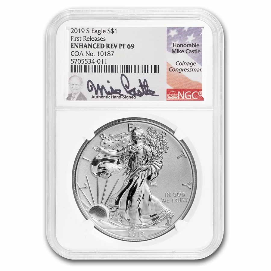 Buy 2019 S Enhanced Reverse Proof Silver Eagle PF-69 | APMEX