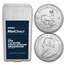 2019 South Africa 1 oz Silver Krugerrand 25-Coin MintDirect® Tube