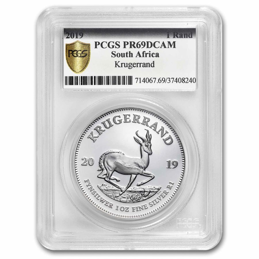 2019 South Africa 1 oz Silver Krugerrand PF-69 PCGS